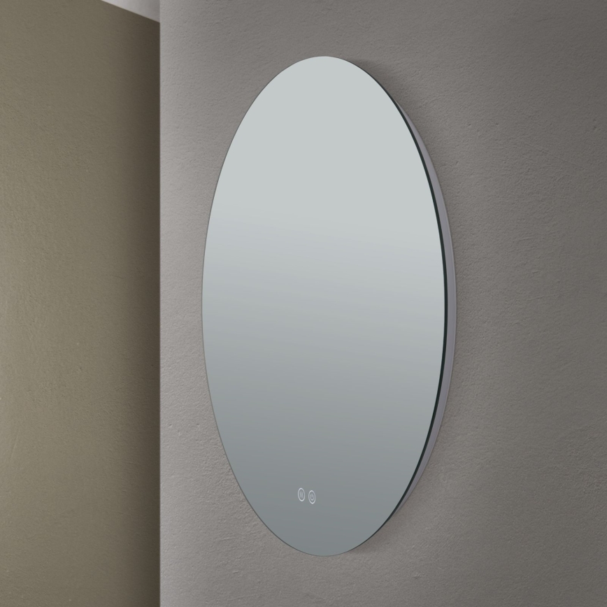 Espejo LED de pared calefactado para baño con retroiluminación FOCUS LED/25W/230V 3000/4200/6000K d. 60 cm IP44