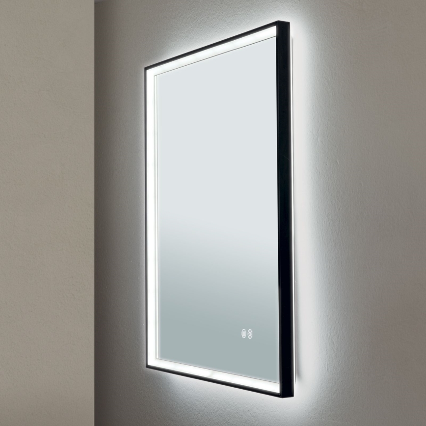 Espejo de pared LED calefactado para baño con retroiluminación FRAME LED/48W/230V 3000/4000/6000K 60x45 cm IP44