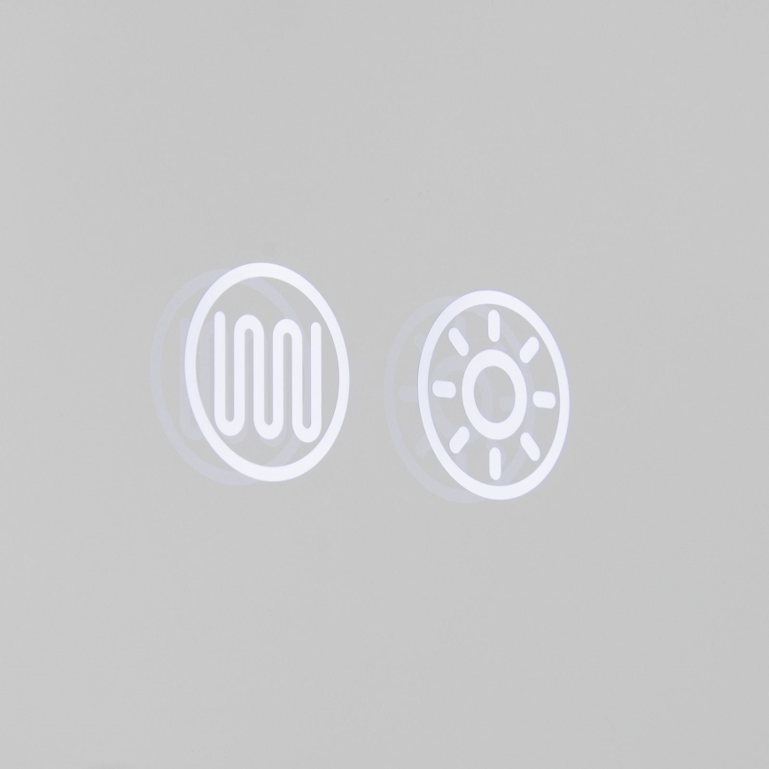 Espejo de pared LED calefactado para baño con retroiluminación FRAME LED/48W/230V 3000/4000/6000K 60x45 cm IP44