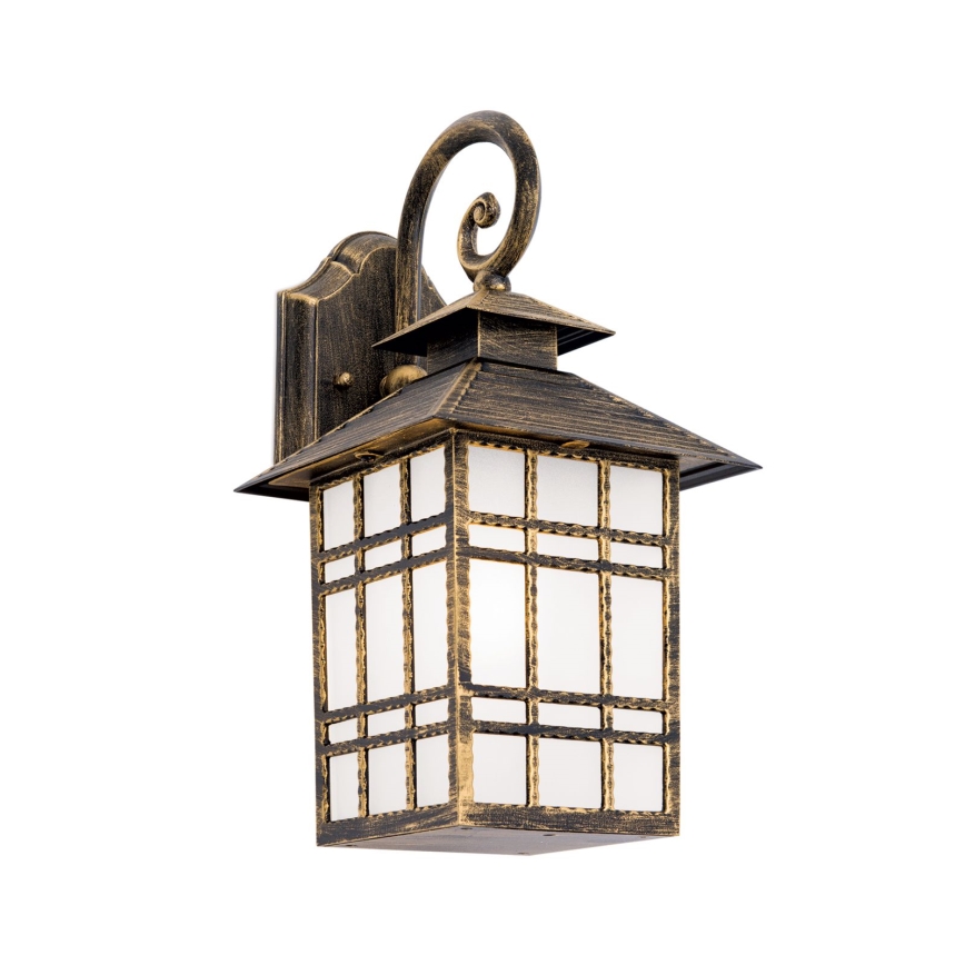 Aplique de exterior KIKO 1xE27/11W/230V IP44 bronce/pátina