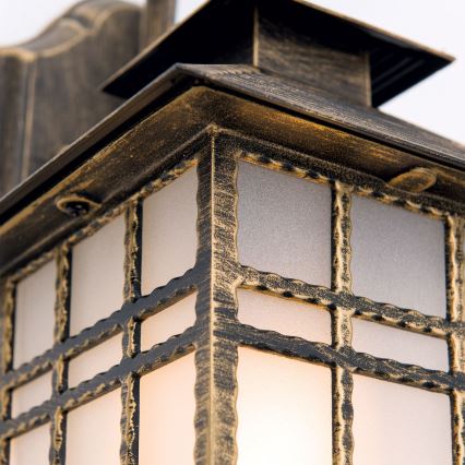 Aplique de exterior KIKO 1xE27/11W/230V IP44 bronce/pátina