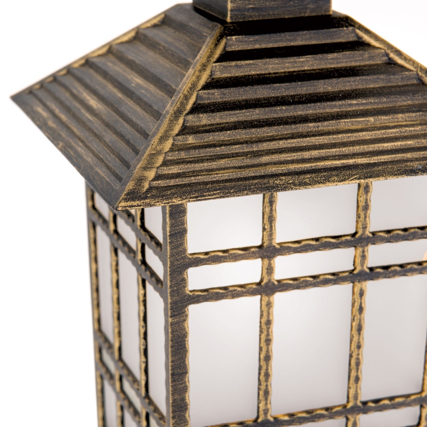 Lámpara colgante de exterior KIKO 1xE27/11W/230V IP44 bronce/pátina