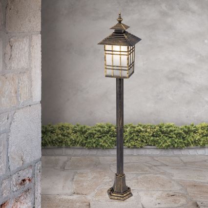 Lámpara de exterior KIKO 1xE27/11W/230V IP44 bronce/pátina
