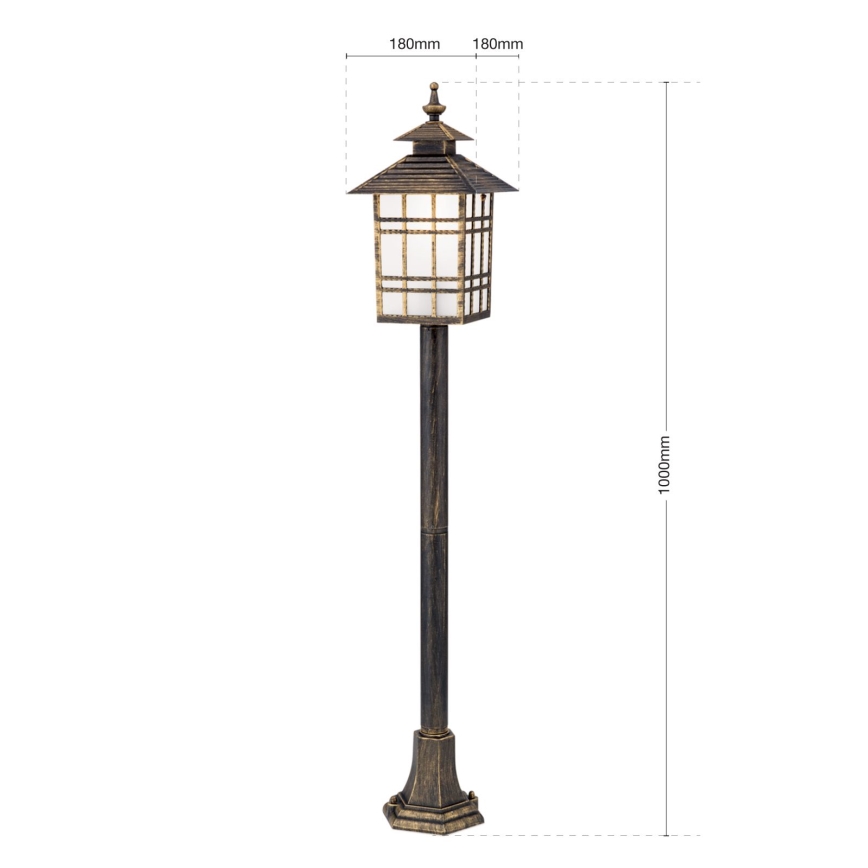 Lámpara de exterior KIKO 1xE27/11W/230V IP44 bronce/pátina