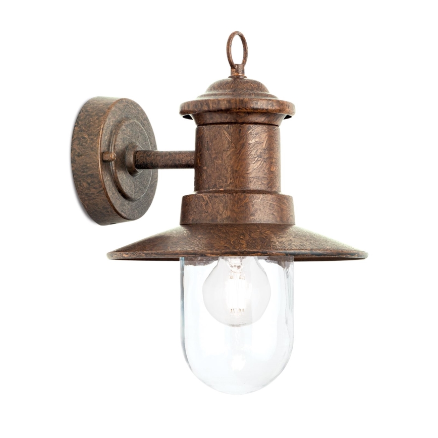 Aplique de exterior LEONIE 1xE27/60W/230V IP44 bronce