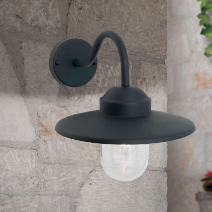 Aplique de exterior EDWARD 1xE27/60W/230V IP44 negro