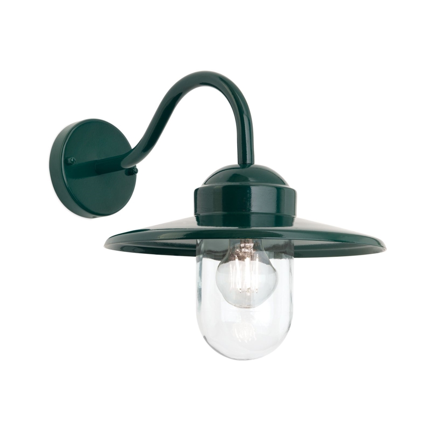 Aplique de exterior EDWARD 1xE27/60W/230V IP44 verde