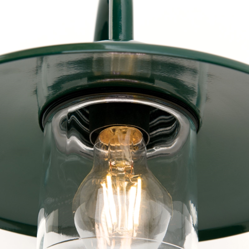 Aplique de exterior EDWARD 1xE27/60W/230V IP44 verde