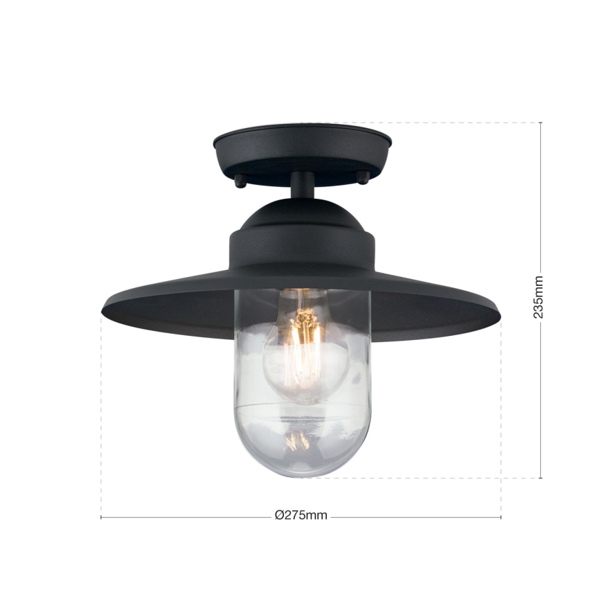 Lámpara de araña para exteriores EDWARD 1xE27/60W/230V IP44 negro