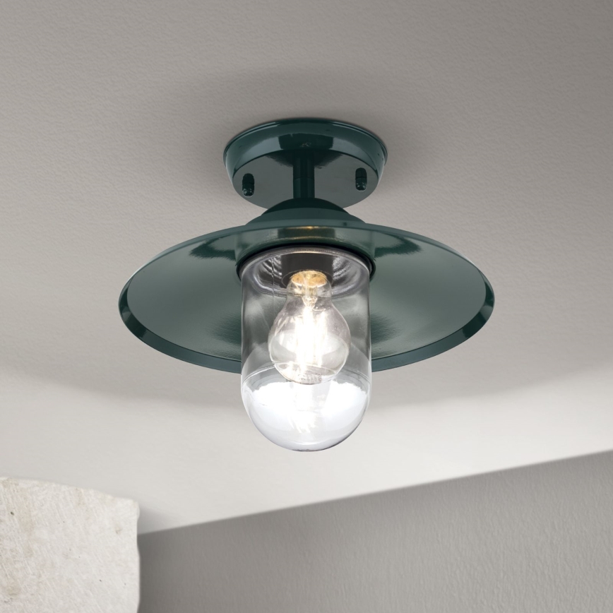 Lámpara de araña para exteriores EDWARD 1xE27/60W/230V IP44 verde