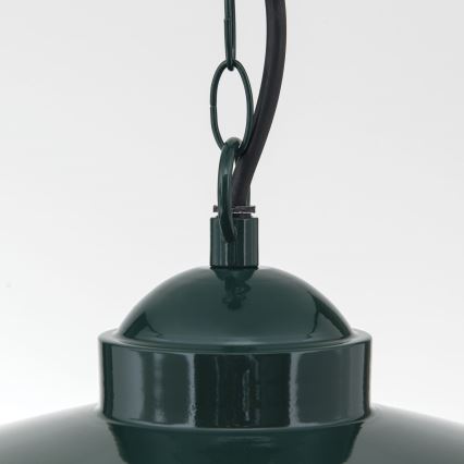 Lámpara colgante de exterior EDWARD 1xE27/60W/230V IP44 verde