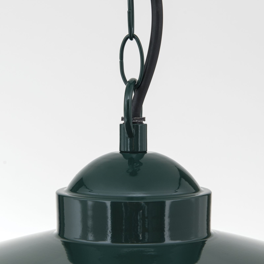 Lámpara colgante de exterior EDWARD 1xE27/60W/230V IP44 verde