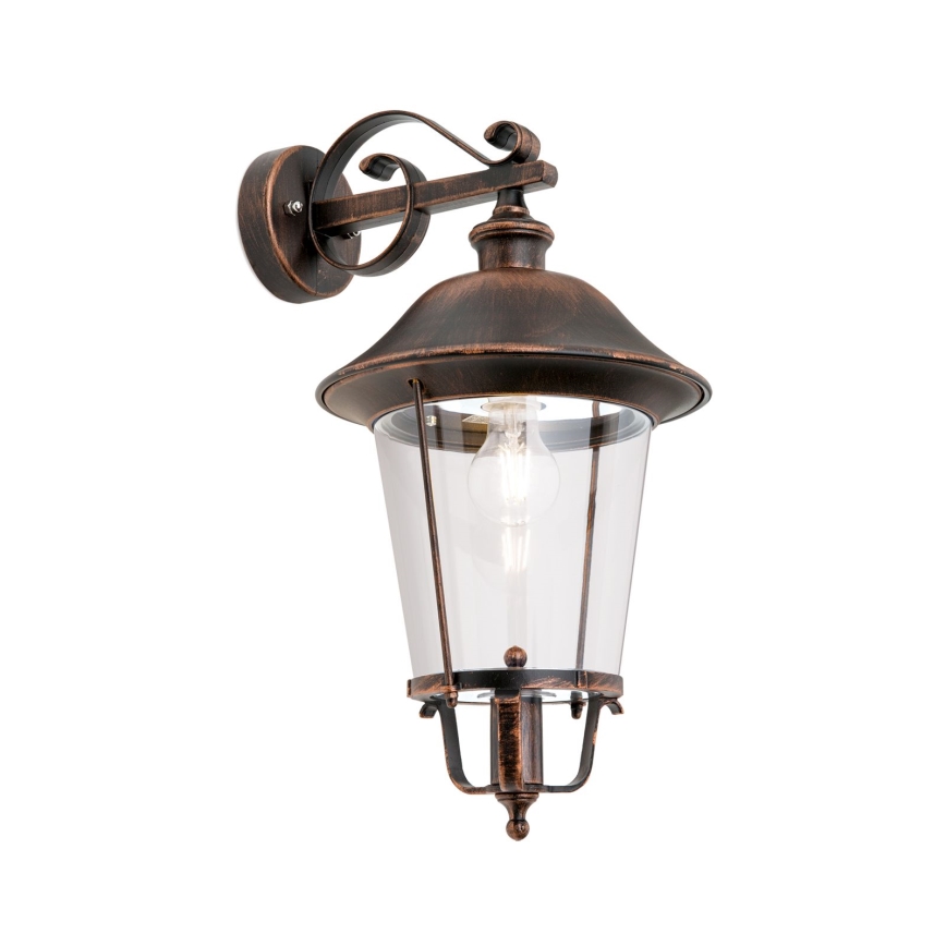 Aplique de exterior KENZO 1xE27/100W/230V IP44 bronce/pátina