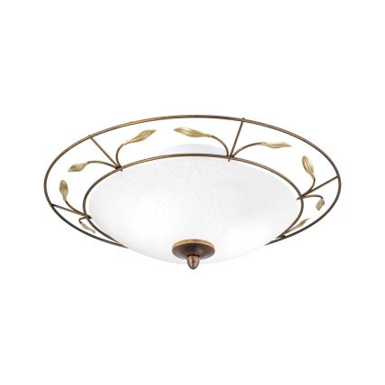 Plafón LUCA 2xE14/40W/230V diá. 40 cm bronce/pátina