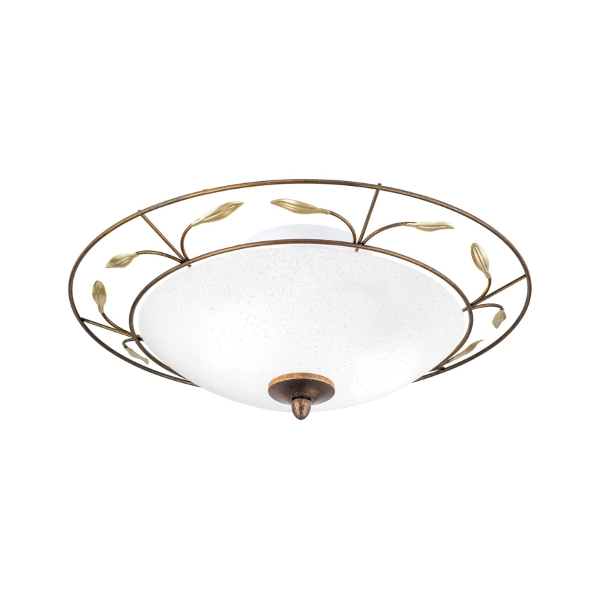 Plafón LUCA 2xE14/40W/230V diá. 40 cm bronce/pátina