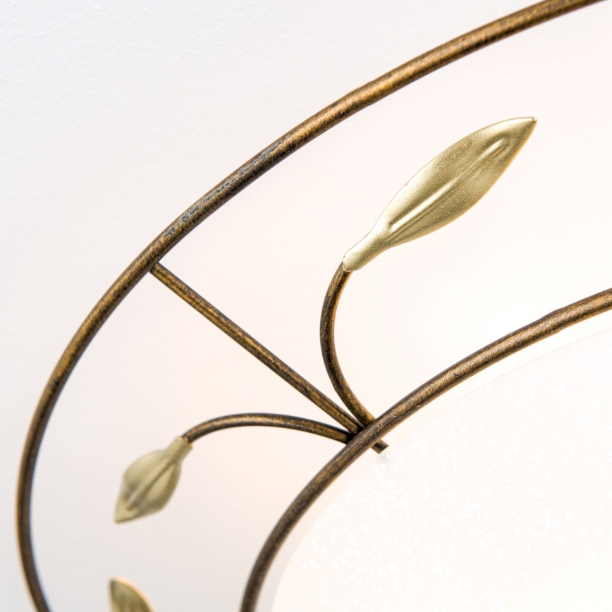 Plafón LUCA 2xE14/40W/230V diá. 40 cm bronce/pátina