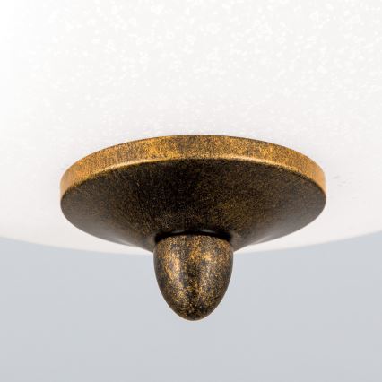 Plafón LUCA 2xE14/40W/230V diá. 40 cm bronce/pátina