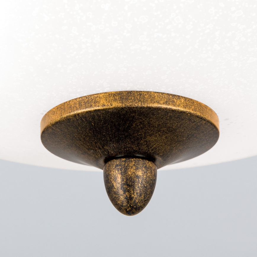 Plafón LUCA 2xE14/40W/230V diá. 40 cm bronce/pátina