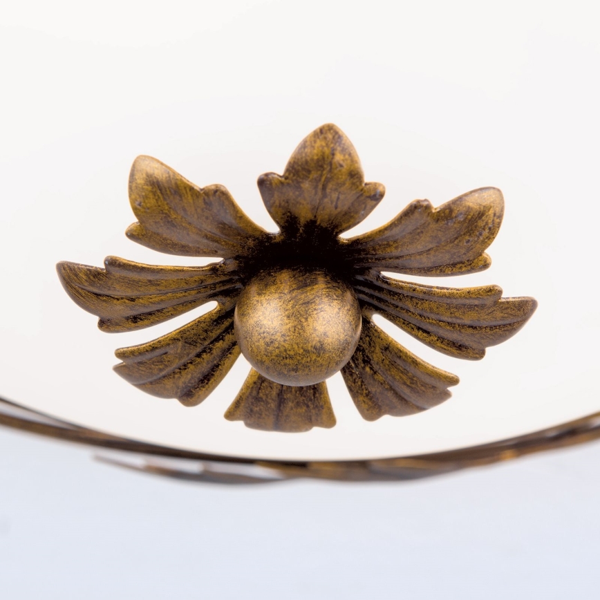 Plafón FLEUR 2xE27/60W/230V diá. 40 cm bronce