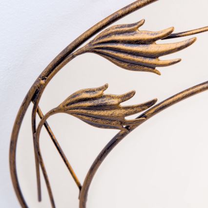 Plafón FLEUR 2xE27/60W/230V diá. 40 cm bronce