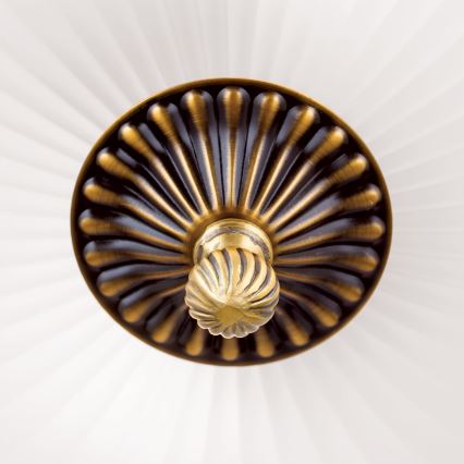 Plafón ROCCA 2xE27/60W/230V diá. 31 cm bronce/blanco