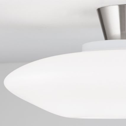 Plafón BLANC 2xE27/60W/230V diá. 49 cm cromo mate