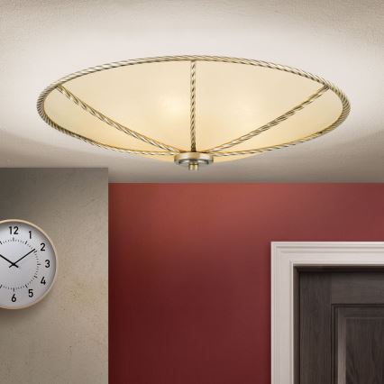 Plafón MAURO 5xE27/60W/230V diá. 56 cm bronce