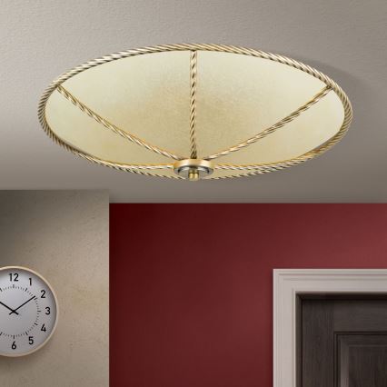 Plafón MAURO 5xE27/60W/230V diá. 56 cm bronce