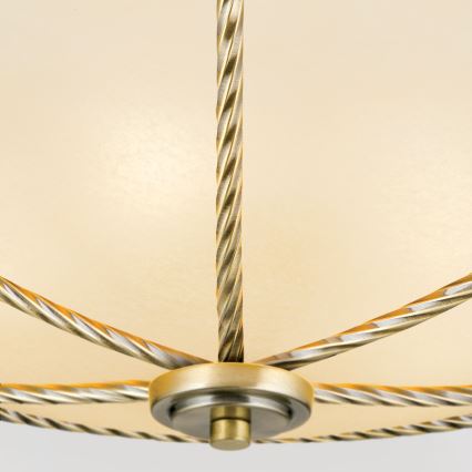Plafón MAURO 5xE27/60W/230V diá. 56 cm bronce