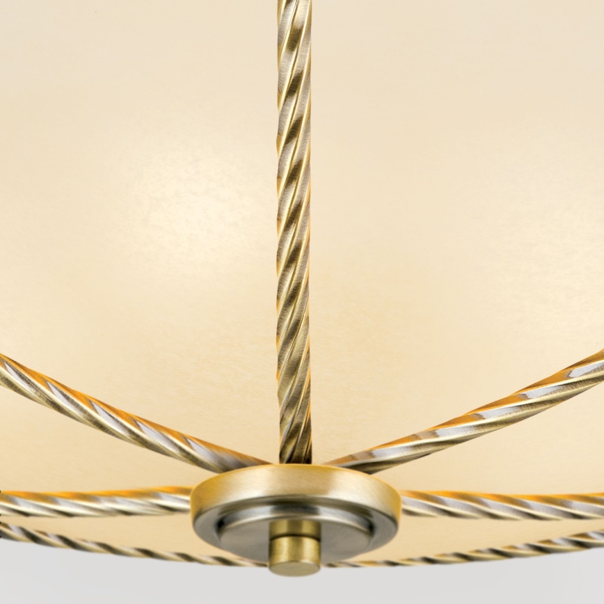 Plafón MAURO 5xE27/60W/230V diá. 56 cm bronce