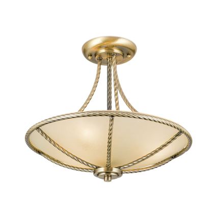 Lámpara colgante MAURO 3xE27/60W/230V diá. 42 cm bronce