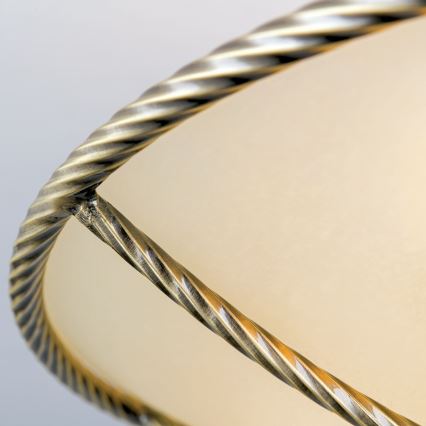 Lámpara colgante MAURO 3xE27/60W/230V diá. 42 cm bronce