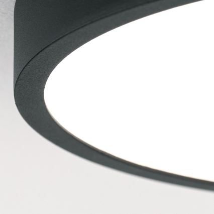 Plafón LED BULLY LED/12W/230V diá. 14 cm negro