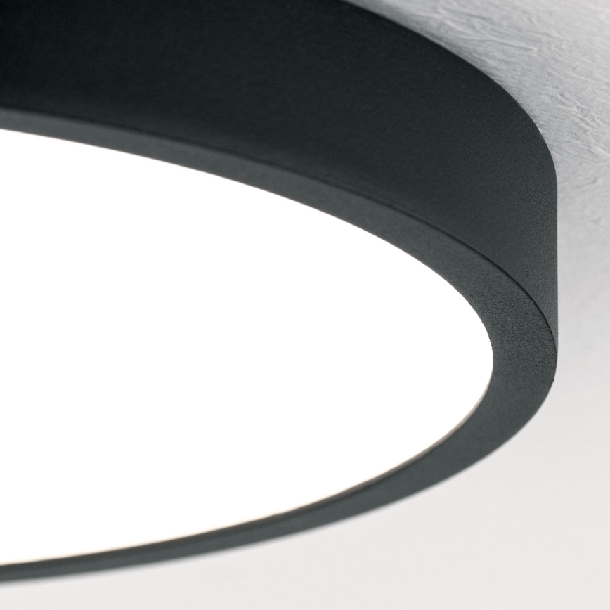 Plafón LED BULLY LED/24W/230V diá. 24 cm negro