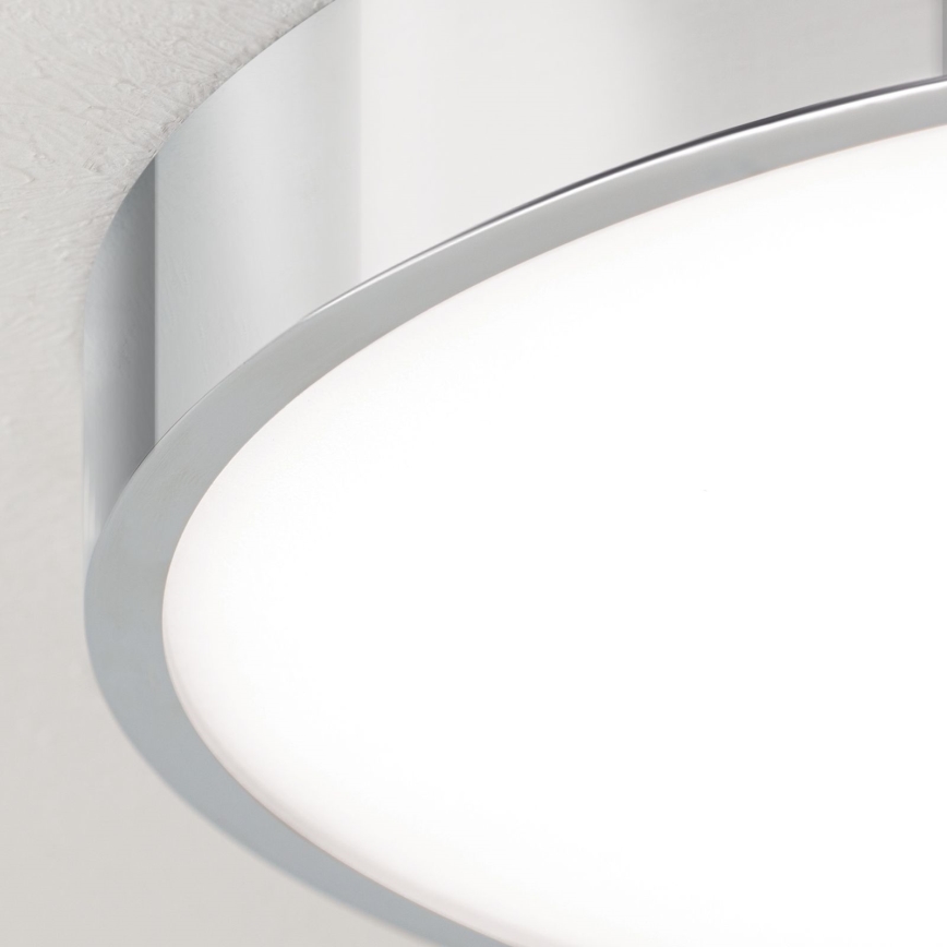 Plafón LED BULLY LED/28W/230V diá. 28 cm cromo brillante