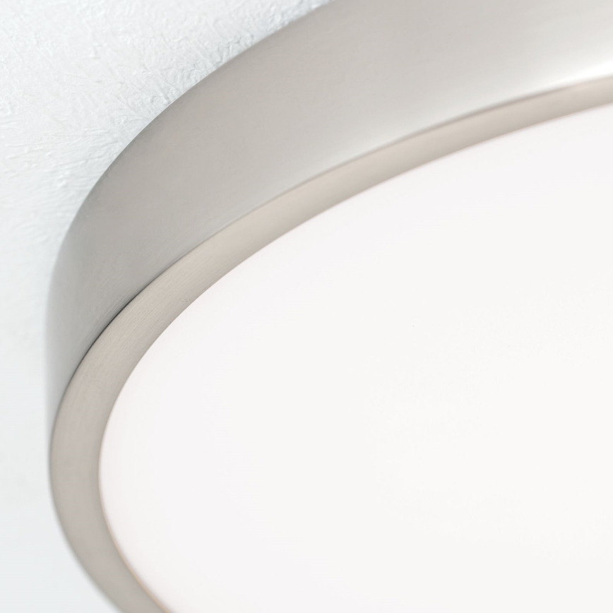 Plafón LED BULLY LED/28W/230V diá. 28 cm cromo mate
