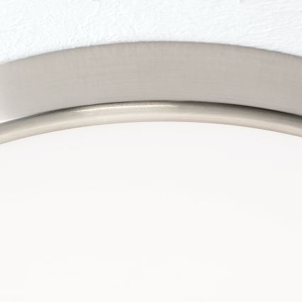 Plafón LED BULLY LED/28W/230V diá. 28 cm cromo mate