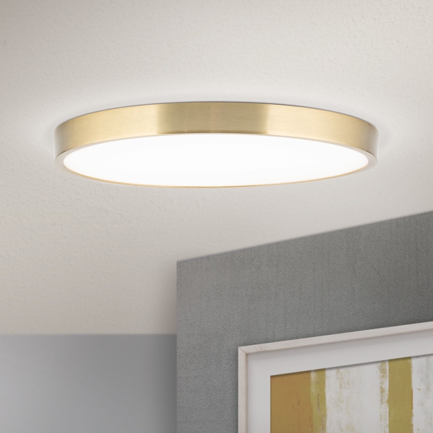 Plafón LED BULLY LED/28W/230V diá. 28 cm dorado