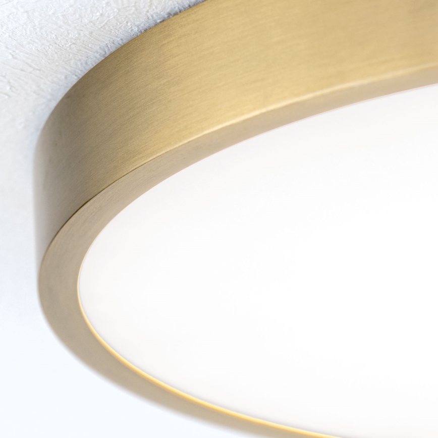 Plafón LED BULLY LED/28W/230V diá. 28 cm dorado