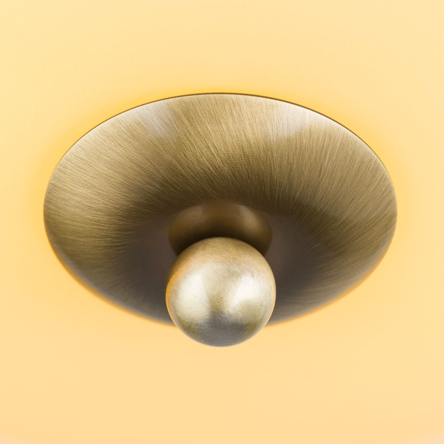 Plafón LANDHAUS 2xE27/60W/230V diá. 28 cm bronce/beige