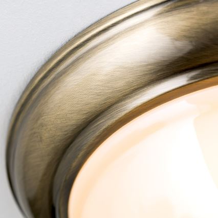 Plafón AUSTRIAN OLD LAMP 2xE27/60W/230V diá. 27 cm bronce/beige