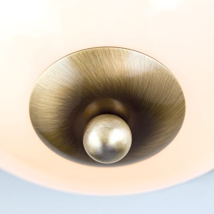Plafón AUSTRIAN OLD LAMP 2xE27/60W/230V diá. 27 cm bronce/beige