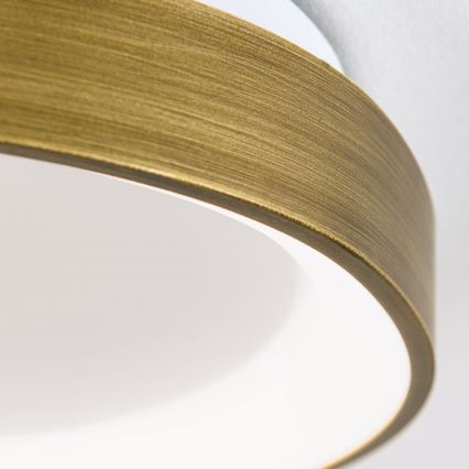 Plafón LED CHARLIE LED/35W/230V diá. 45 cm dorado