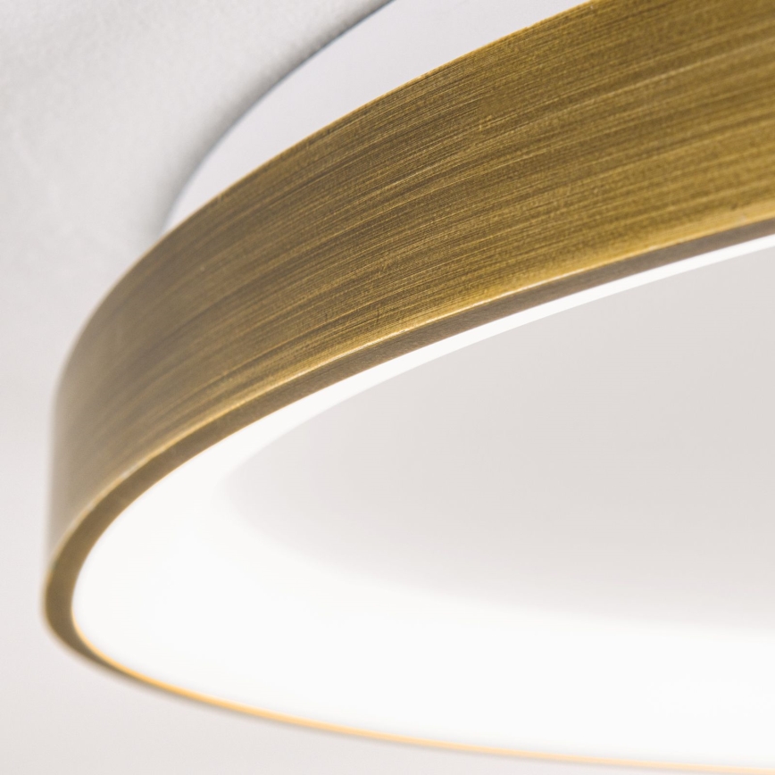 Plafón LED CHARLIE LED/48W/230V diá. 65 cm dorado