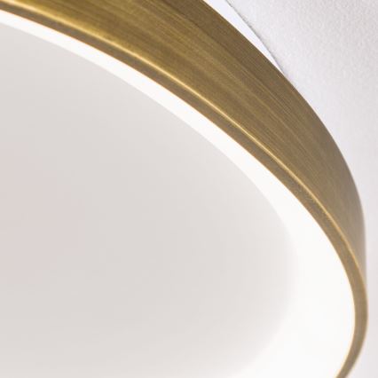 Plafón LED CHARLIE LED/48W/230V diá. 65 cm dorado