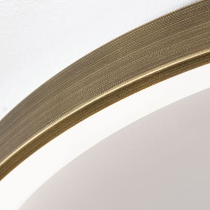 Plafón LED CHARLIE LED/72W/230V diá. 80 cm dorado