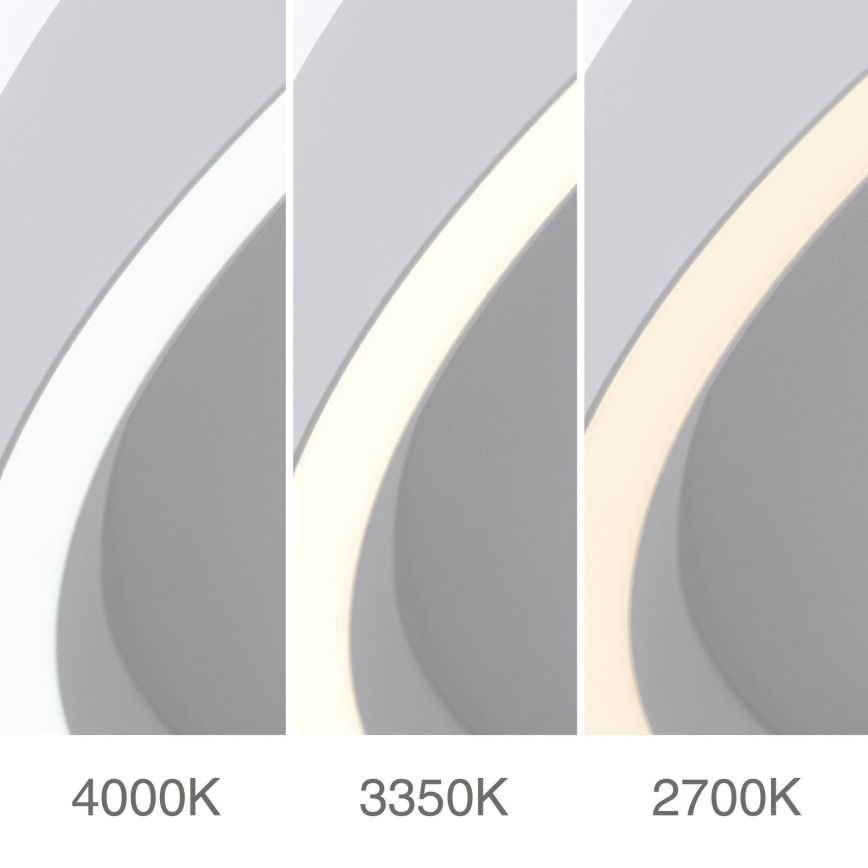 Plafón LED regulable MASCA LED/47W/230V 2700/3350/4000K diá. 60 cm blanco