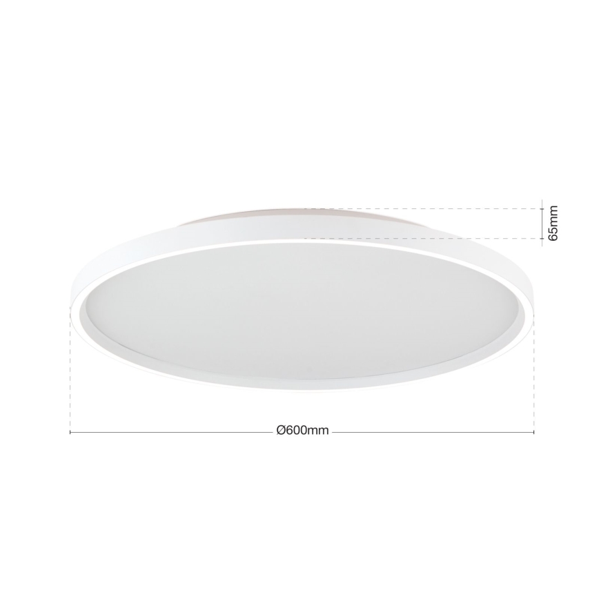 Plafón LED regulable MASCA LED/47W/230V 2700/3350/4000K diá. 60 cm blanco