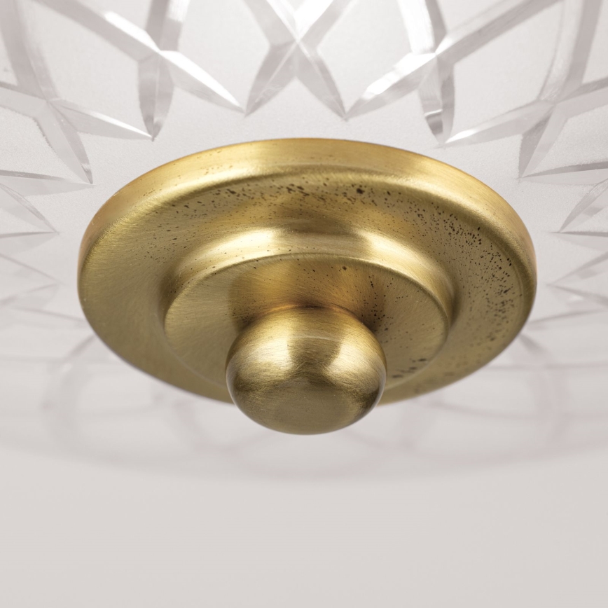Plafón PORTO 1xE27/40W/230V diá. 26 cm dorado