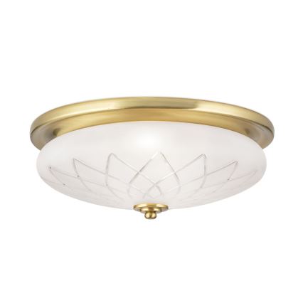 Plafón PORTO 2xE27/40W/230V diá. 37 cm dorado